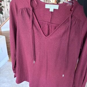 Michael Kors burgandy top